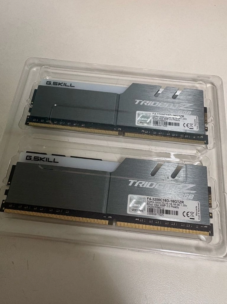 G.SKILL 트라이던트Z RGB DDR4-3200 CL16 16GB(8Gx2) 메모리 이미지