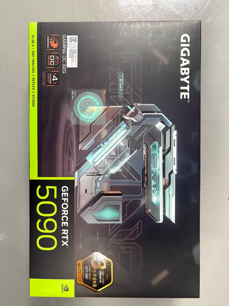 미개봉 새제품 기가바이트 RTX 5090 게이밍 그래픽카드 팝니다 - 안심되는 중고거래