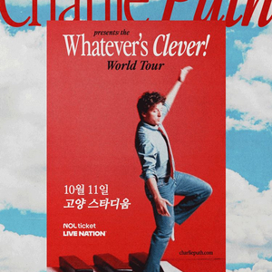 찰리 푸스 내한공연Charlie Puth 티켓양도 이미지