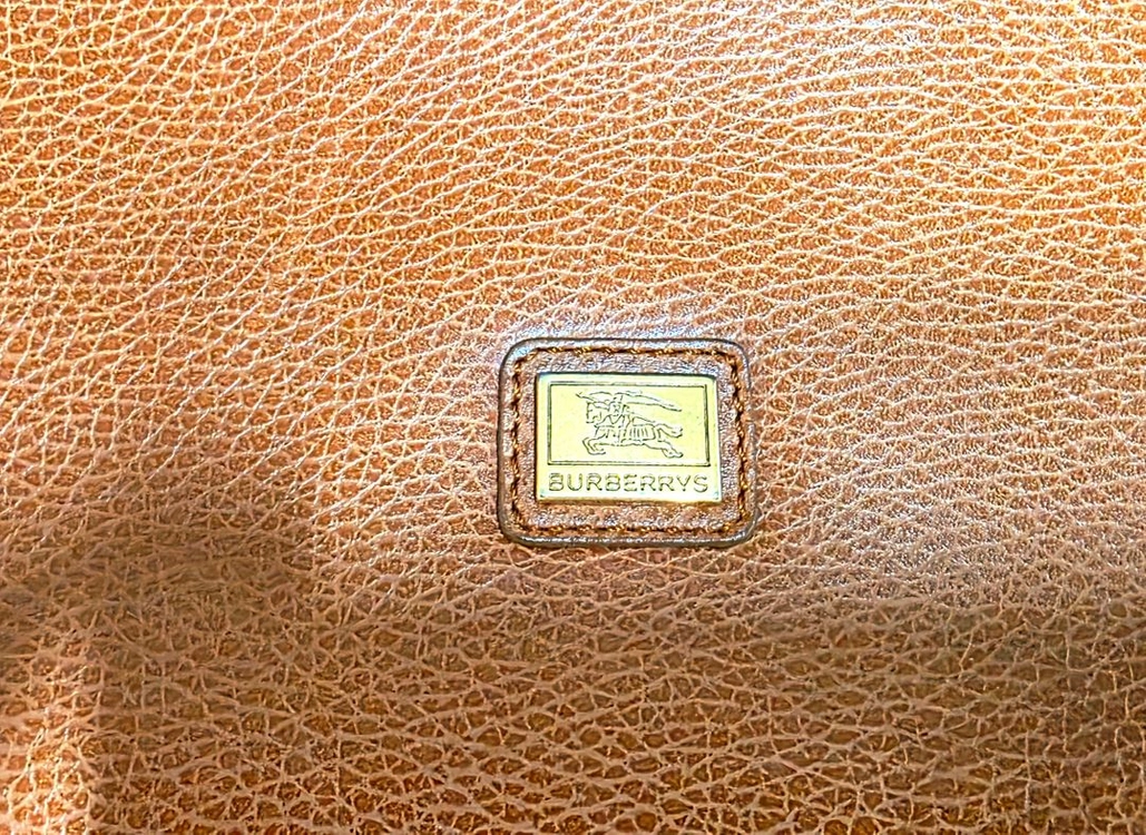 BURBERRY 빈티지 버버리 브라운 가죽 브리프케이스/서류가방 노바체크 이미지