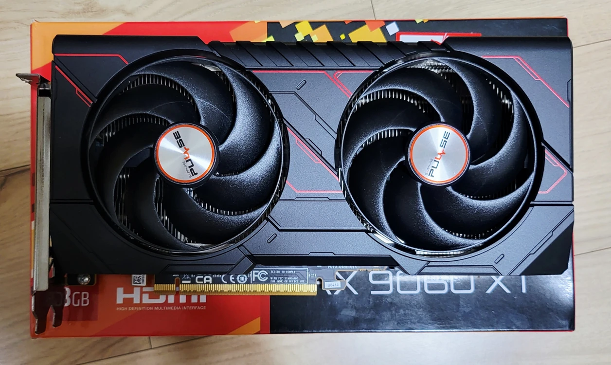 SAPPHIRE 라데온 RX9060XT PULSE OC D6 8GB 그래픽카드(무상as 28년 6월) - 안심되는 중고거래