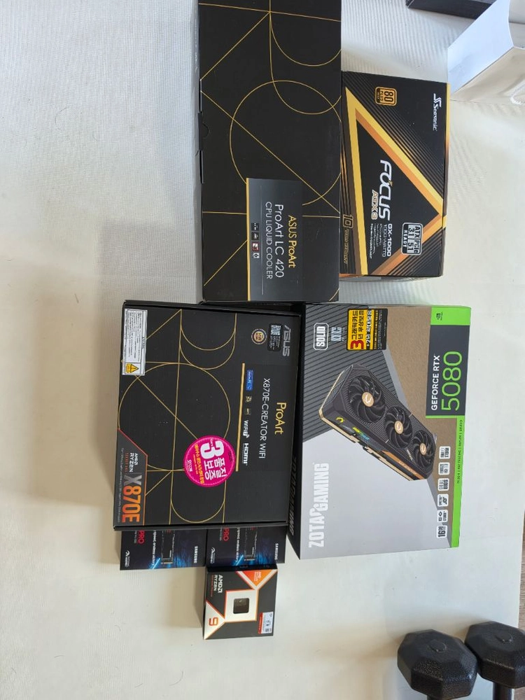 9950X3D RTX5080 ProArt X870E / 64GB / 990PRO 4TB 초고사양 PC 이미지