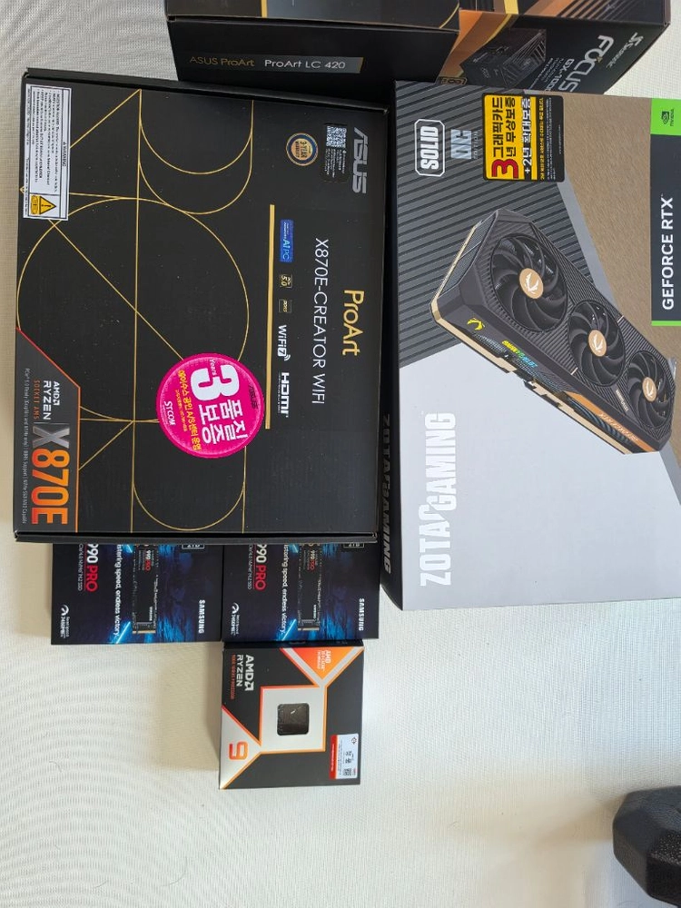 9950X3D RTX5080 ProArt X870E / 64GB / 990PRO 4TB 초고사양 PC 이미지