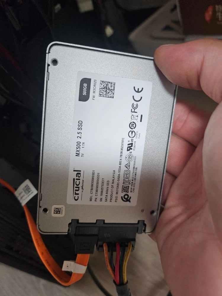 마이크론 MX500 SSD(500GB) 이미지
