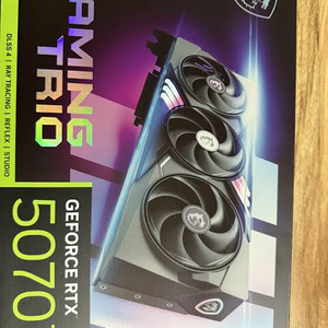 미개봉) MSI 지포스 RTX 5070ti 게이밍 트리오 OC D7 16GB 트라이프로져4 팝니다. 이미지