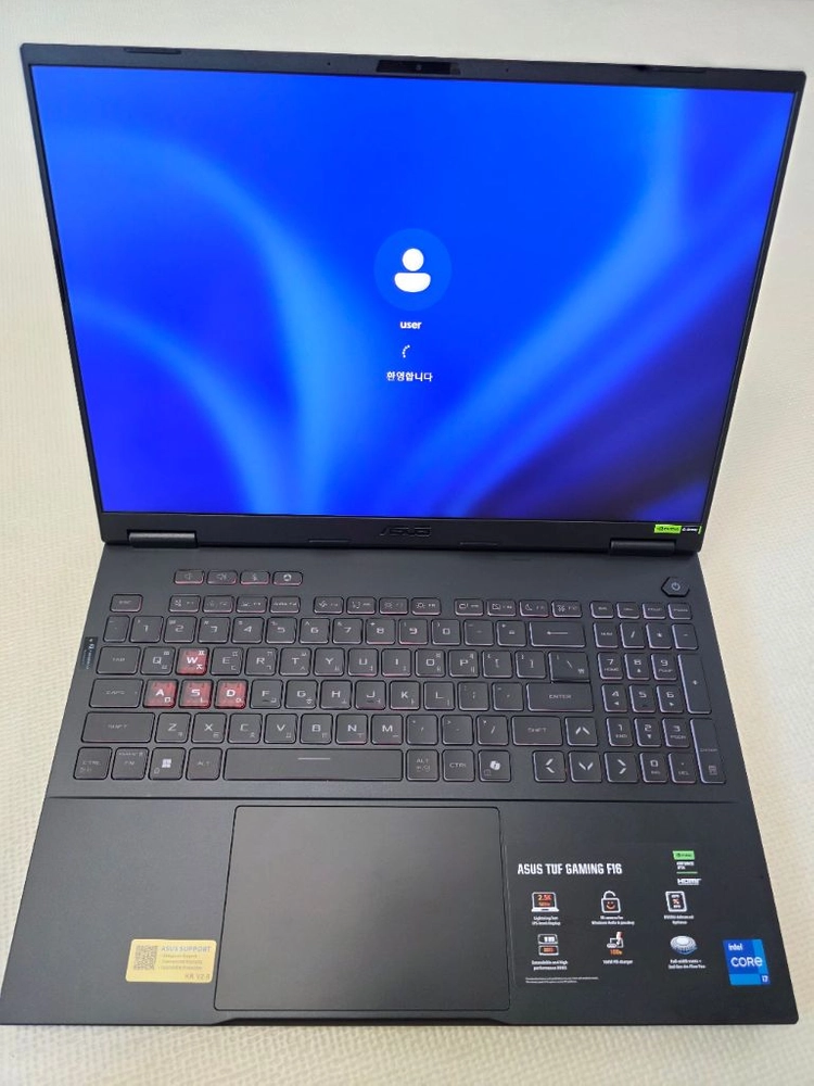(풀구성) 신품급 ASUS TUF F16 게이밍 노트북 i7 14세대 24램 RTX5070 이미지