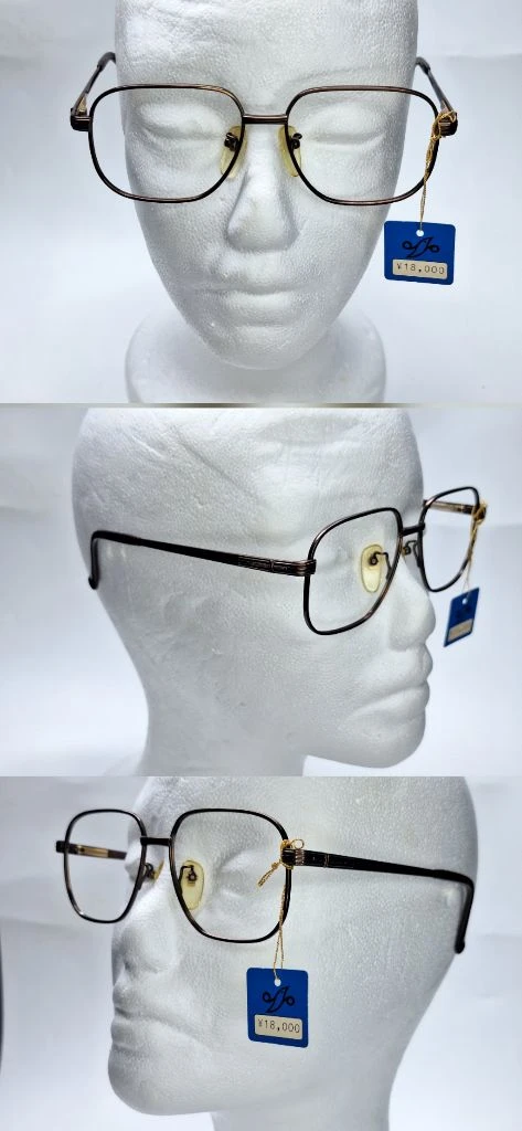 T-1221 IP.LBR 스퀘어 안경테 52mm 일본 빈티지 데드스톡 미사용 클래식 레트로 패션 아메카지 올드머니 이미지