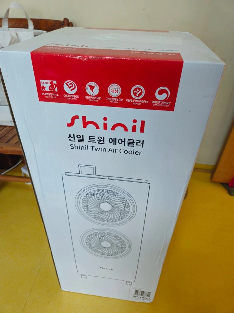 신일 트윈 에어쿨러 새상품 미개봉 팝니다 이미지