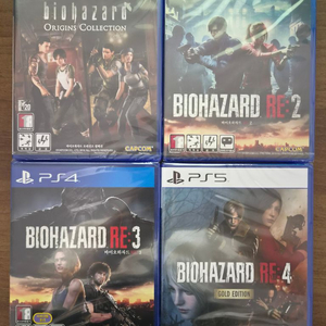 PS4 PS5 바이오하자드 오리진즈 컬렉션, RE2, RE3, RE4 골드에디션 미개봉 이미지