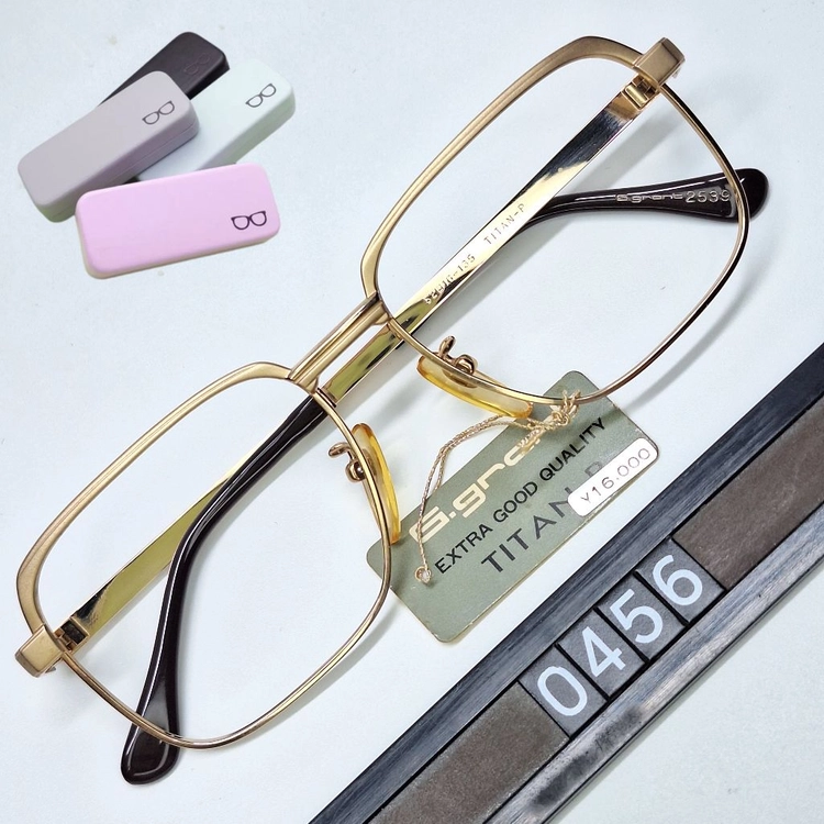 G.grant 2539 골드 스퀘어 안경테 52mm 일본 빈티지 수입 공방 사바에 레트로 클래식 패션 아이웨어 복고 이미지