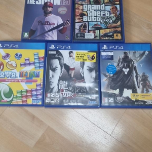 PS4 플스4 게임 CD 5장 일괄 이미지