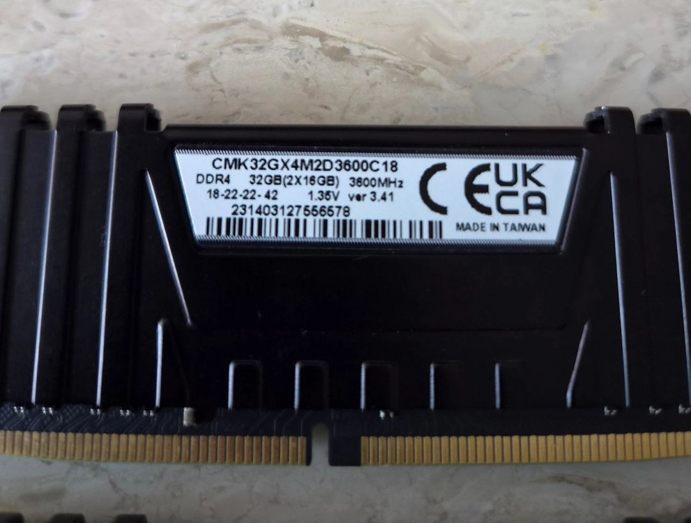 DDR4 16GB 2개 세트 32gb 커세어 3600 이미지