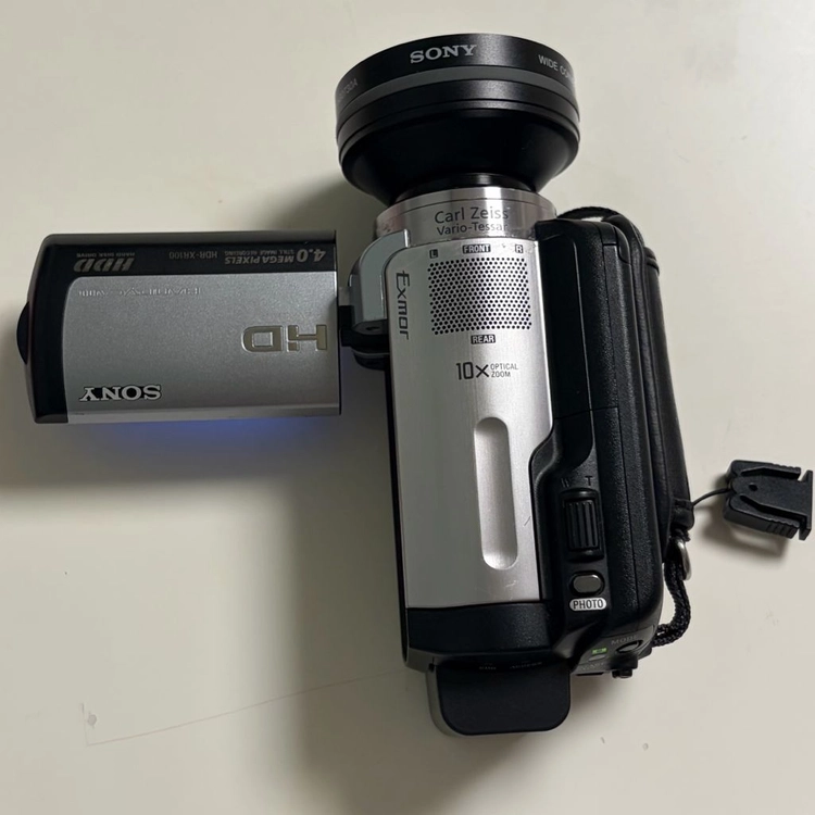 소니 Sony HDR-XR100 실버 빈티지 캠코더 이미지