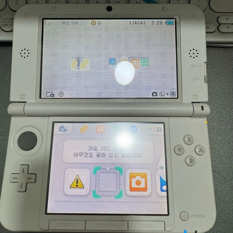 닌텐도 3ds xl 구큰다수 화이트 ds 3ds 이미지