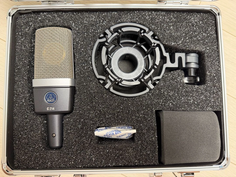 상태최상) AKG C214 콘덴서 마이크 풀박스 정리합니다 이미지