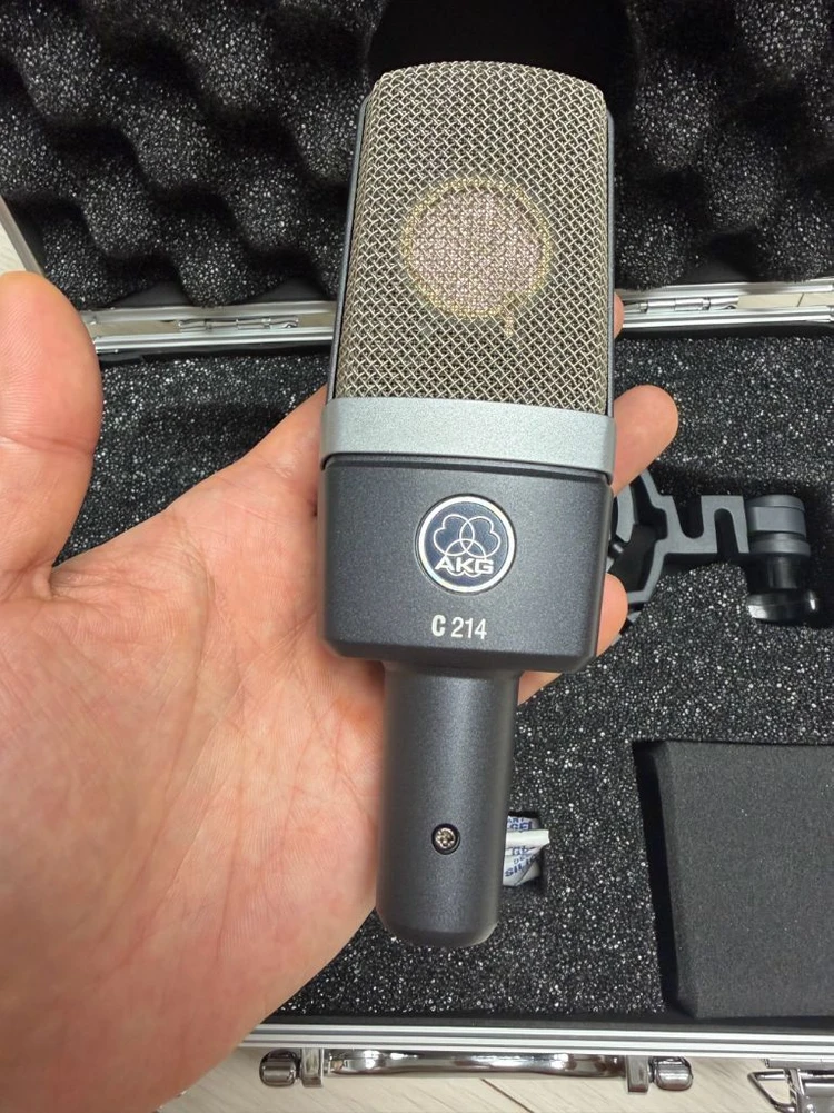 상태최상) AKG C214 콘덴서 마이크 풀박스 정리합니다 이미지