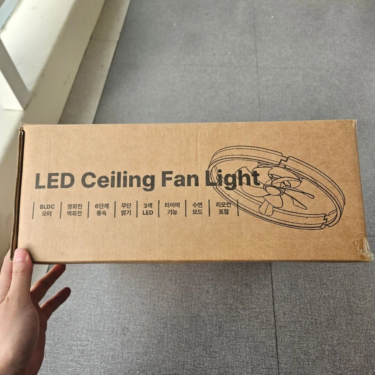 미사용) LED 조명 천장 선풍기 실링팬 방등 이미지