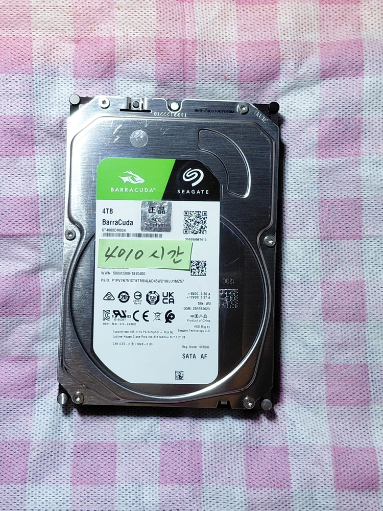 씨게이트 바라쿠다 HDD 4TB 5400/256M 이미지