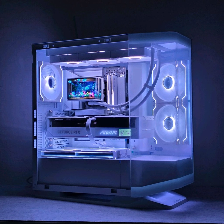 9800X3D 5080 기가바이트 어로스마스터 초고사양 엔드급 게이밍 컴퓨터 본체 이미지