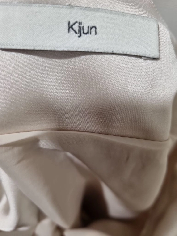 Kijun 기준 새틴 스커트 아이보리 S 이미지