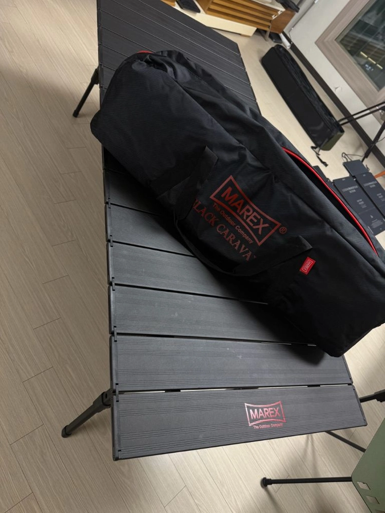 캠핑 테이블 MAREX 마렉스 카라반 1600 롤테이블 블랙 높이조절 6인용 이미지