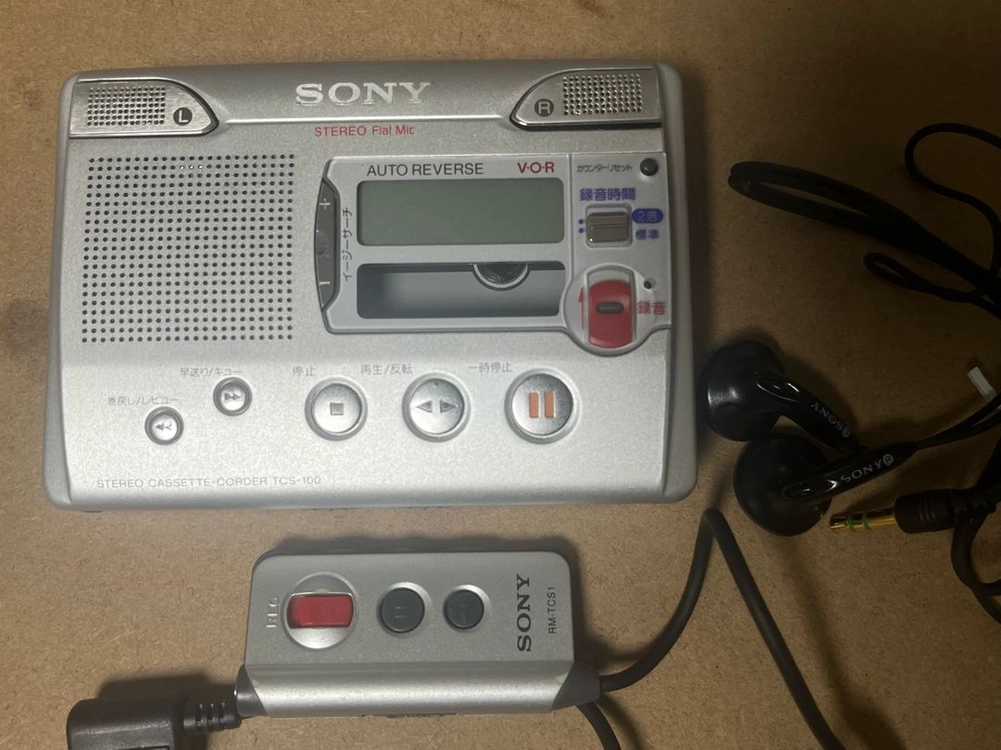 SONY TCS-100 카세트 녹음기 워크맨 소니 tcs 100 이미지