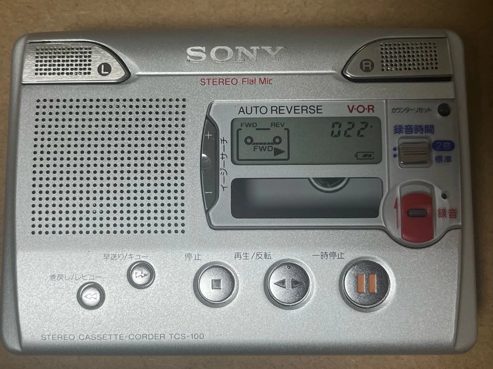 SONY TCS-100 카세트 녹음기 워크맨 소니 tcs 100 이미지