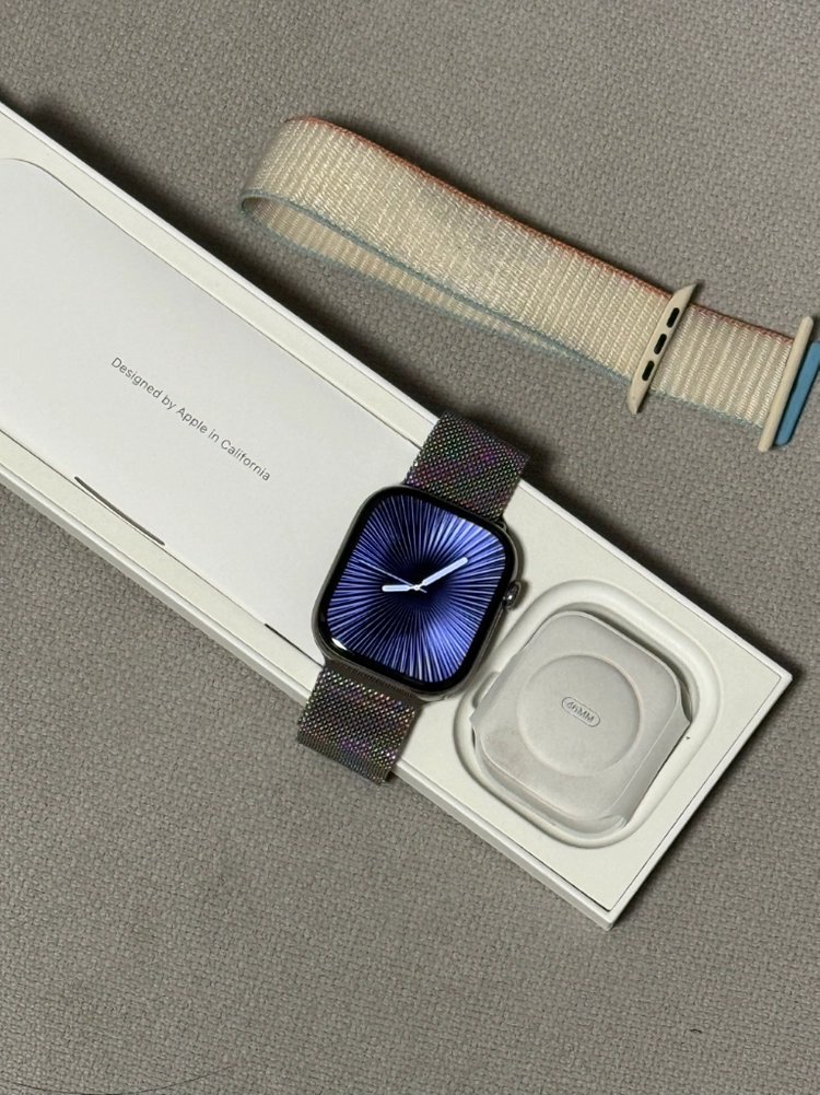 애플워치10 내추럴 티타늄 실버 46mm A급 - 안심되는 중고거래