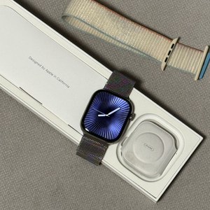애플워치10 내추럴 티타늄 실버 46mm A급 이미지