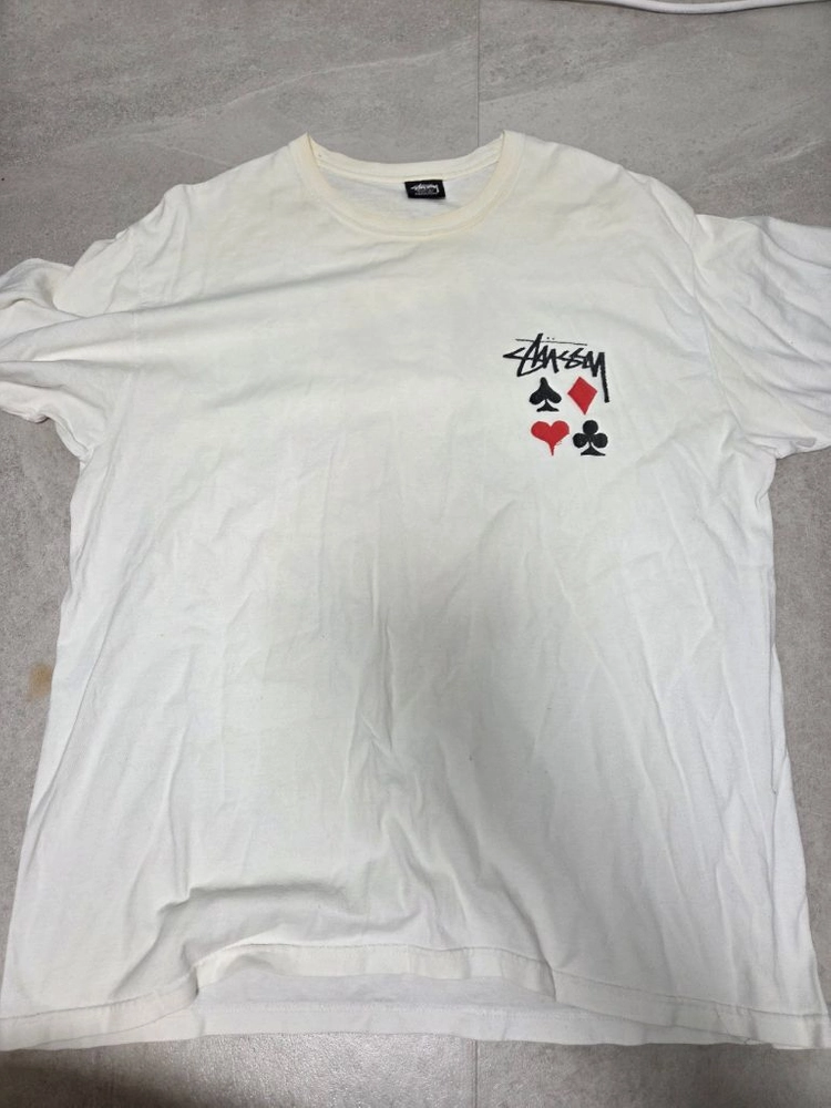 스투시(Stussy) 트럼프 카드 빅로고 반팔 티셔츠 - 안심되는 중고거래