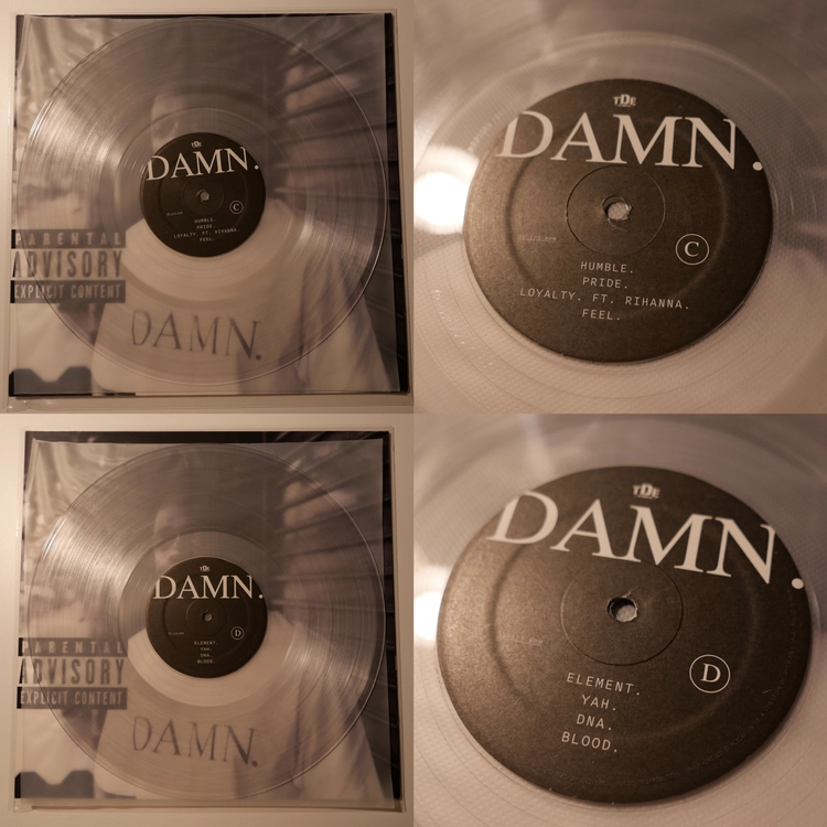 [LP] 켄드릭 라마 - Damn Collectors Edition (2018 미국 한정반 넘버링, 클리어바이닐) 이미지