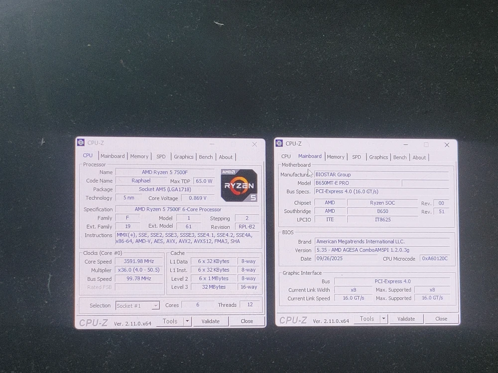 게이밍 컴퓨터 AMD 라이젠 7500F RX6600XT 신품 케이스 이미지