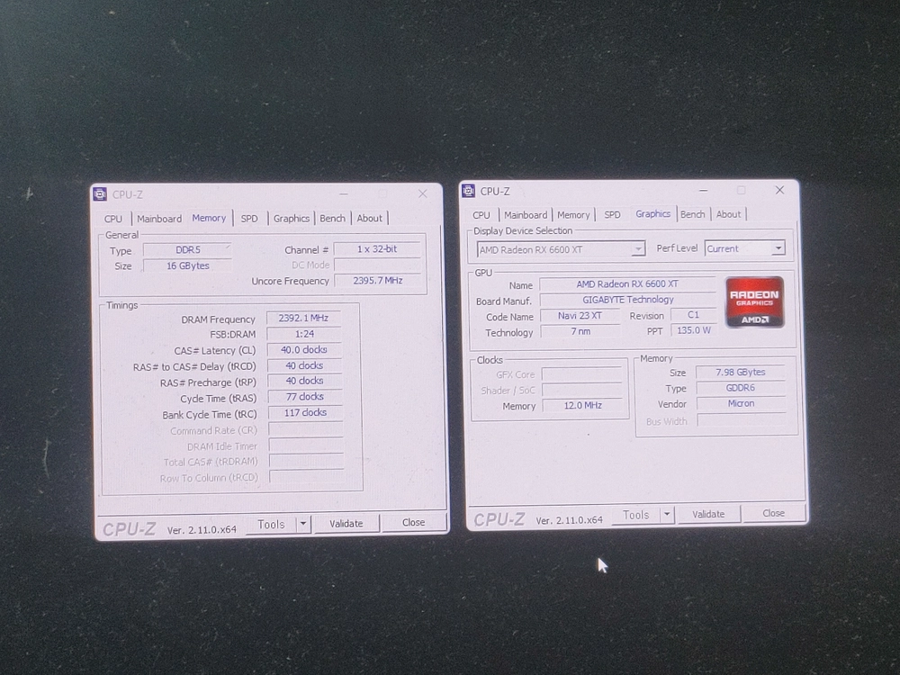 게이밍 컴퓨터 AMD 라이젠 7500F RX6600XT 신품 케이스 이미지