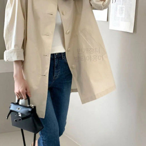 데일리룩 DAILYLOOK 에르하프트렌치 A라인 바스락 점퍼 숏 코트 자켓 아이보리 이미지