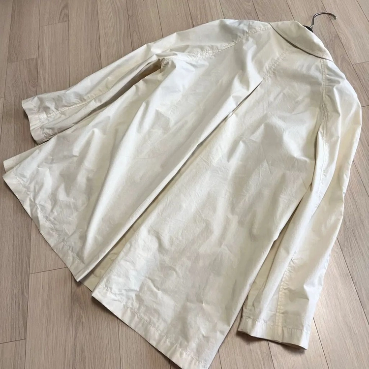 데일리룩 DAILYLOOK 에르하프트렌치 A라인 바스락 점퍼 숏 코트 자켓 아이보리 이미지