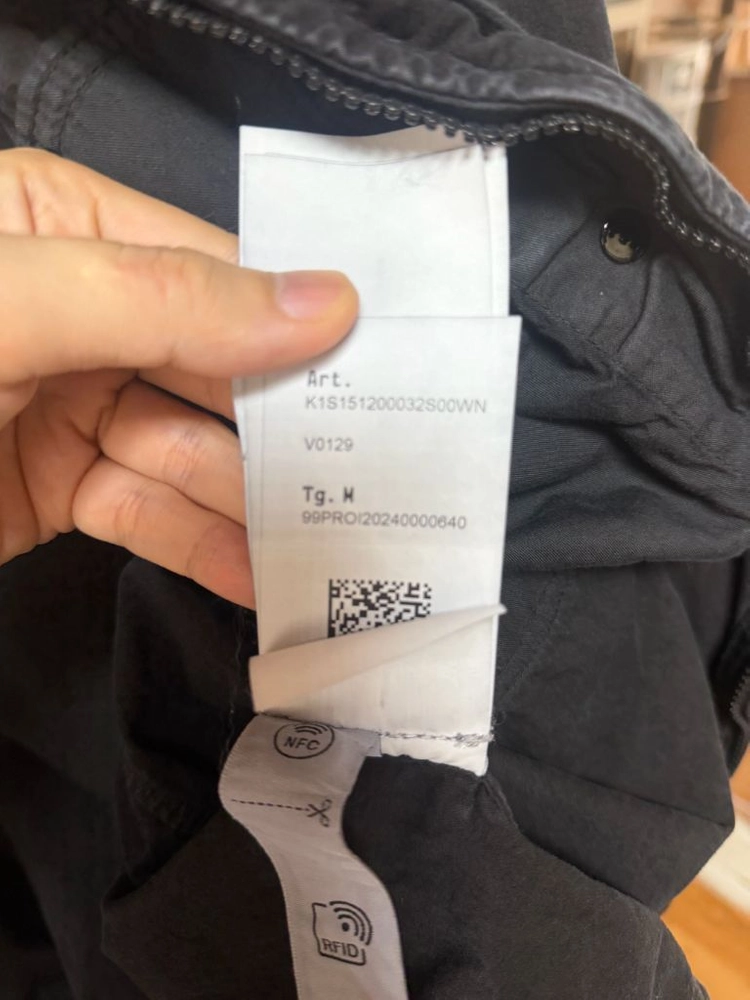 스톤아일랜드 블랙 오가닉 코튼 캔버스 자켓M사이즈 이미지