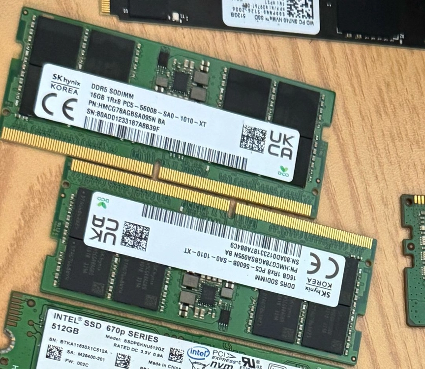 sk하이닉스 ddr5 16GB 5600 노트북램 메모리 이미지