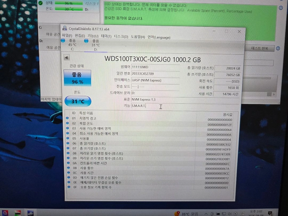 WD BLACK SN750 NVMe SSD 1TB 이미지