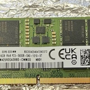 노트북 삼성 DDR5 16GB 메모리 이미지