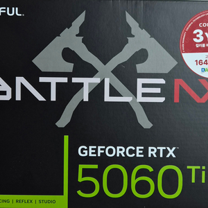 COLORFUL 지포스 RTX 5060 Ti BATTLE AX DUO D7 16GB 도우정보 이미지