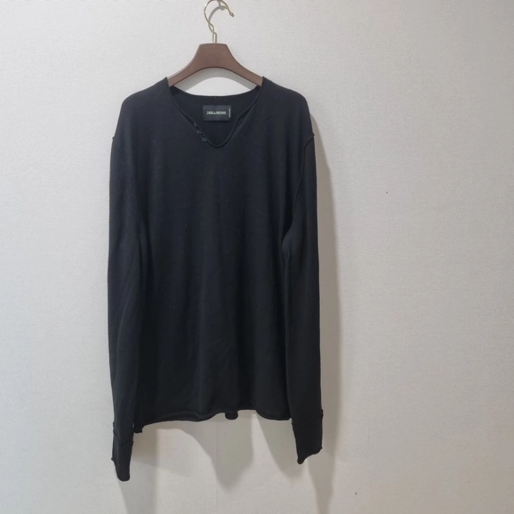 ZADIG&VOLTAIRE 쟈딕앤볼테르 블랙 메리노울 니트 L 이미지