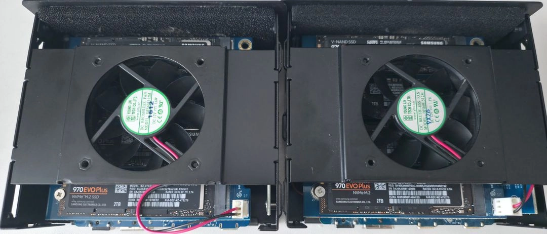 OWC EXPRESS 썬더볼트 독 + 삼성 970evo plus 2TB SSD 메모리 x 8개 - 안심되는 중고거래