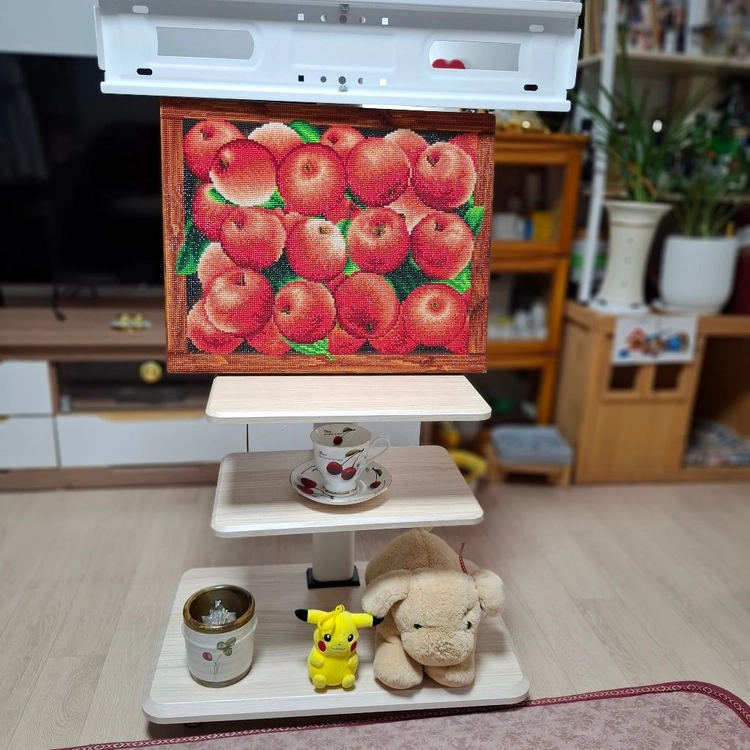 삼성TV 스텐드거치대 아동형,이젤 원목 이미지