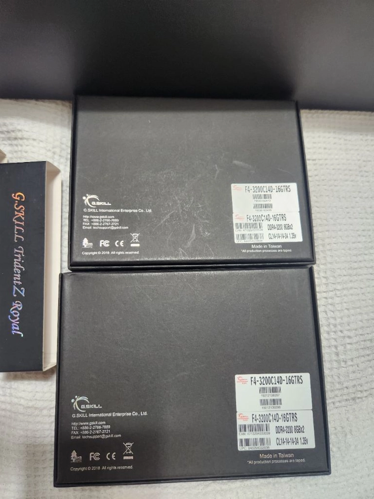 지스킬 Trident Z Royal DDR4 3200 CL14 32GB (8GBx4) 판매 이미지