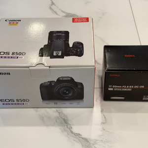 [정품] 캐논 850D + 시그마 17-50mm F2.8 EX DC OS 일괄 판매 합니다. 이미지