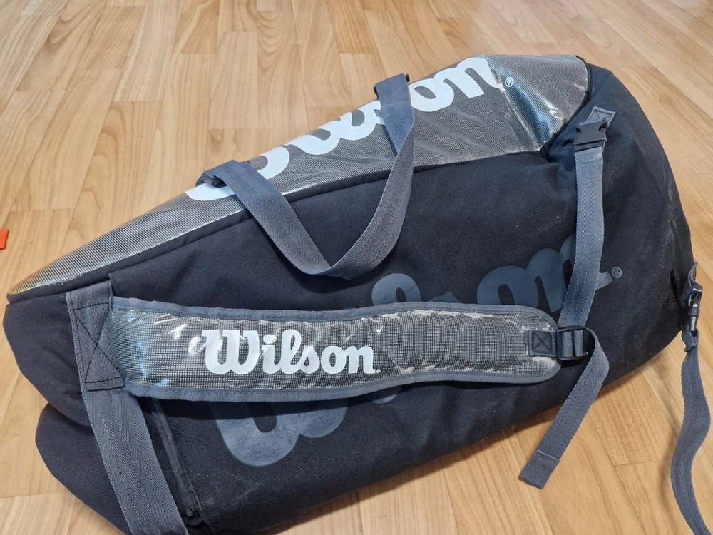 WILSON 윌슨 슈퍼투어 3 콤프 테니스 가방 (그레이) 이미지