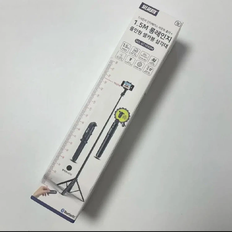 롱레인지 블루투스 셀카봉 삼각대 / 150CM 이미지