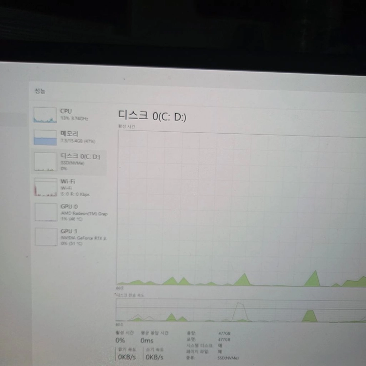 아수스비보북프로14x Oled 5800h 16g rtx3050 이미지