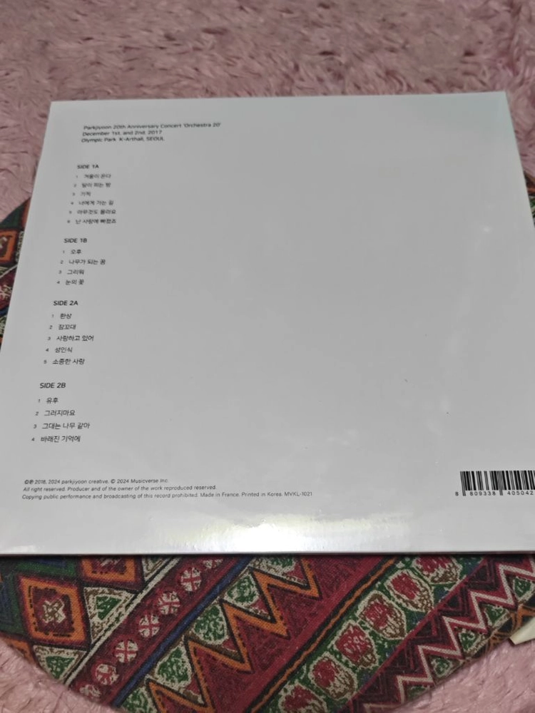(미개봉) 박지윤 20TH LIVE LP 이미지