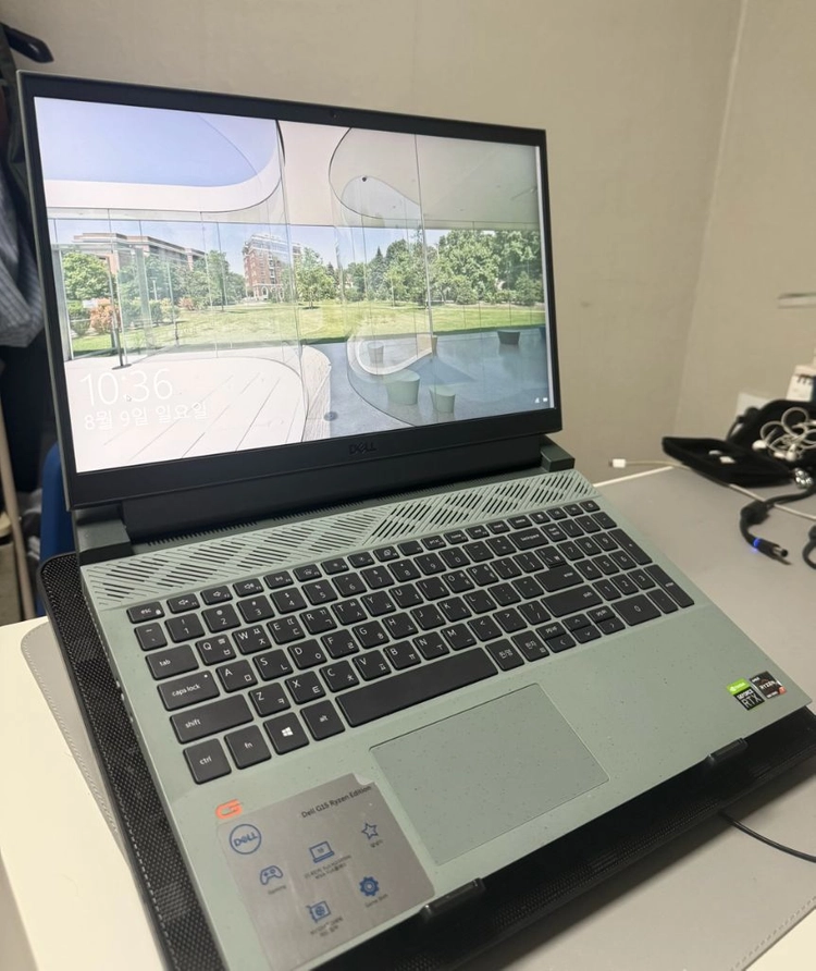 델 G15 5515 게이밍 노트북 + 추가 SSD 방열판 부품 + 마이크론 32GB 램(16GB x 2) 일괄 판매 이미지